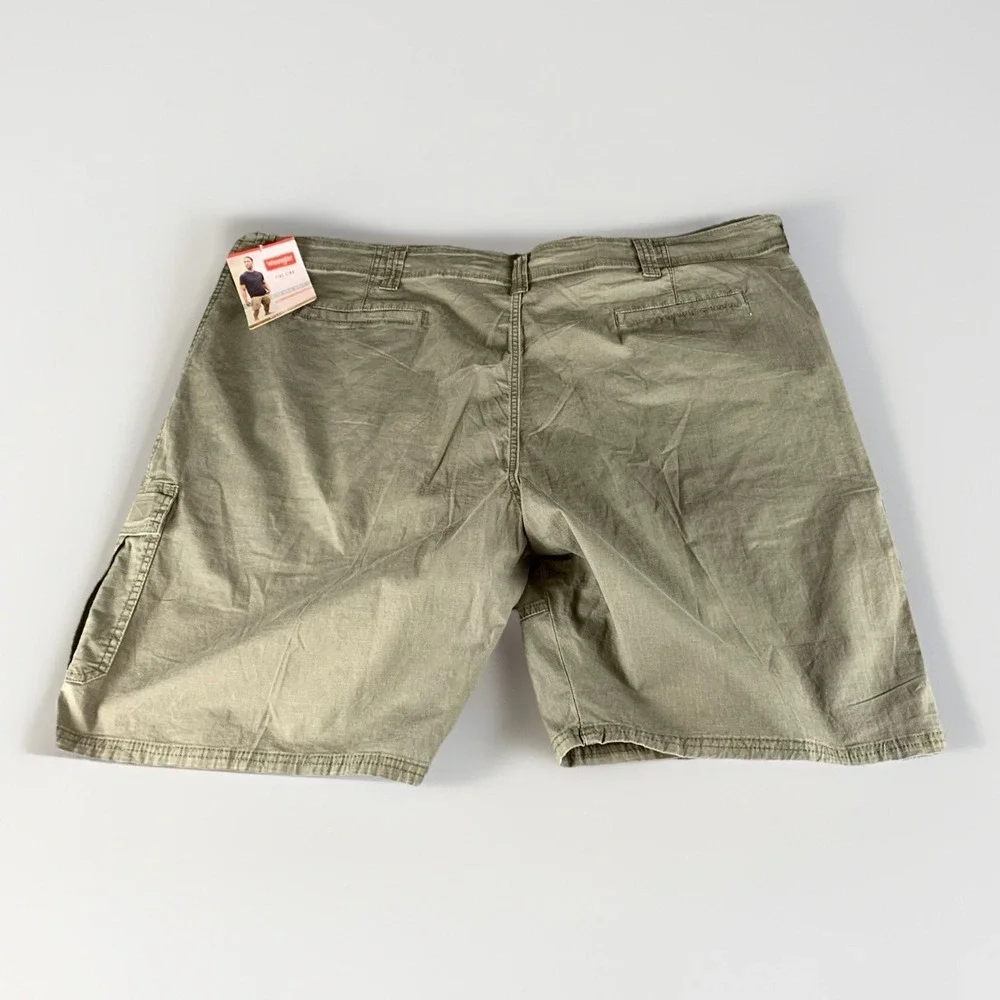 Wrangler Five Star Shorts‎ Mens 48 Green Relaxed Fit Rip Stop 48x10 NEW Tags